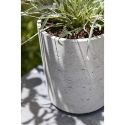 Suzi Plant Pot - Grey Washed -PlantVibe Shop Suzi Plant Pots Grey Washed Close Up